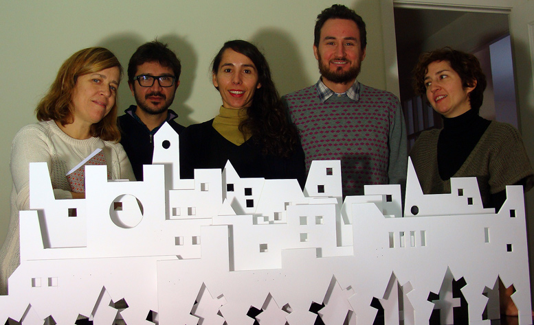 Natalia Burguillo (Coco Café), Federico Rodríguez, Mercedes Rodríguez, Pablo Rey y Mª José Selgas (Muda Arquitectura).