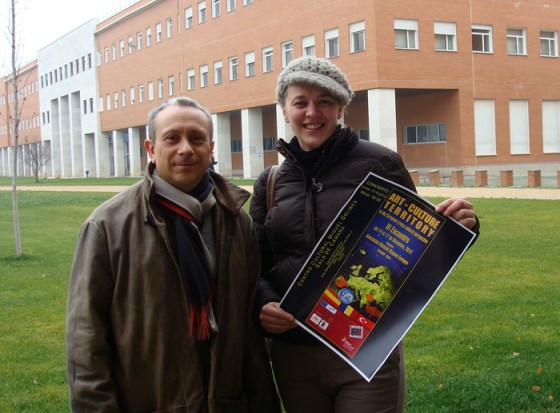 Eduardo Pascual (guitarrista) y Daliborka Obradovic (manager).
