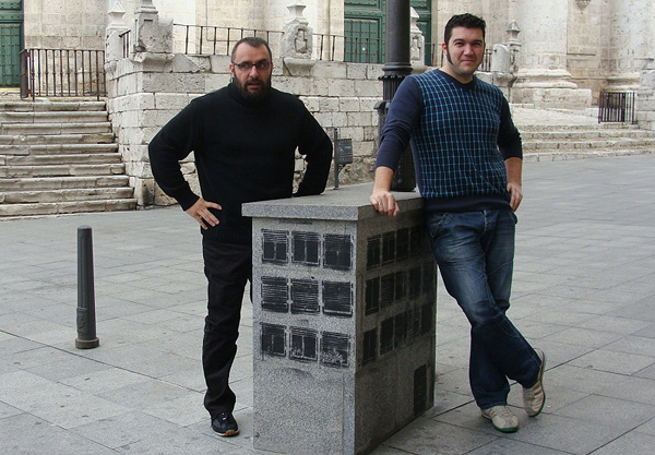 Jorge Consuegra y Álex García, integrantes del Colectivo Satélite. Foto: L.Fraile.