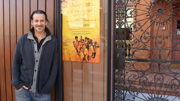 Jesús Menéndez, fotógrafo de la exposición 'Sueños de La India XXL'. Foto: L. Fraile.