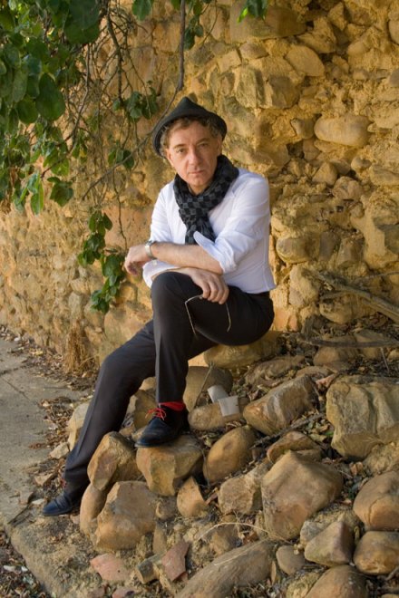 Juan Carlos Mestre, el pasado verano, en el pueblo de Nogarejas. Fotografía de Juan Rafael.