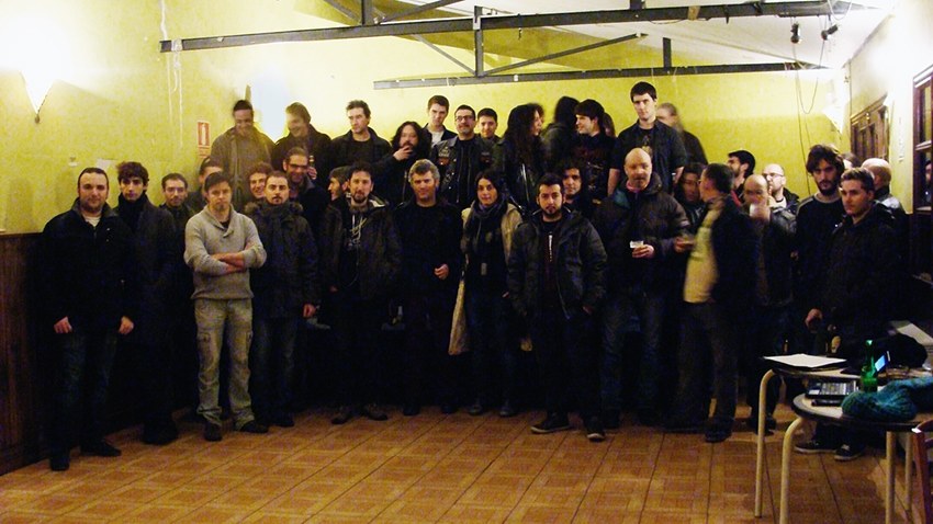 Músicos de Valladolid se han reunido para hacer frente común para defender la música en directo. Foto: L. Fraile.