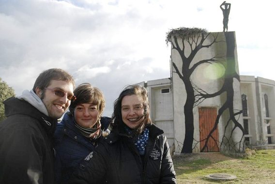 Integrantes del colectivo La Lata Muda, organizadores de #Kedarte2013. Foto: La Lata Muda.