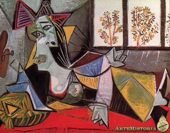 'Mujer tendida en un diván'. Pablo Picasso.
