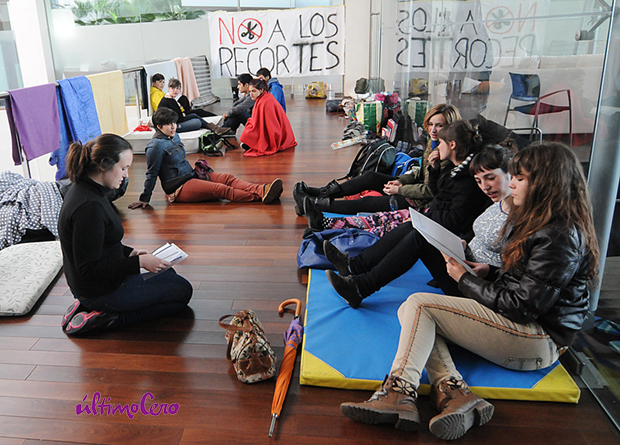 Los alumnos permanecen encerrados desde el pasado 25 de abril. Foto: Carlos Arranz.