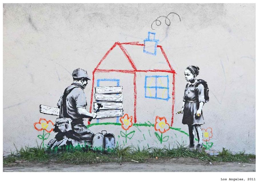 Graffiti de Banksy.