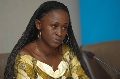 Caddy Adzuba, periodista congoleña de radio Okapi / (ONU). Fundación Euroárabe.