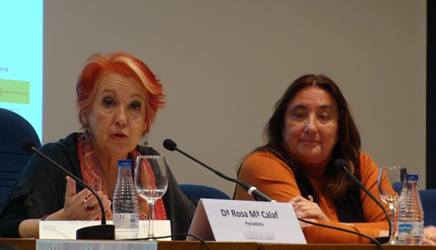 Rosa María Calaf y Carmen Domínguez. Foto: L. Fraile.