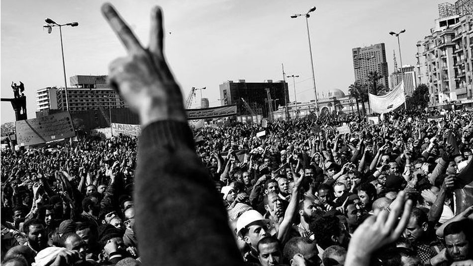 Revolución en Egipto (11-02-2012). Fotografía: Samuel Aranda.