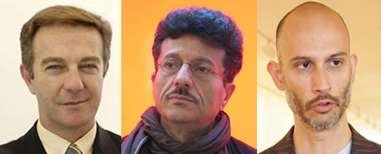 José Guirao, Octavio Zaya y Víctor del Río.