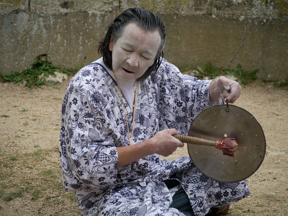 'Toposonia' en Peñafiel con Katsunori Nishimura. Fotos: Vicente García.