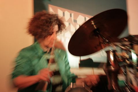 Chefa Alonso, durante un concierto con Dadájazz en el Café del Auditorio de León, en mayo de 2008- © Fotografía de Celia Martínez.