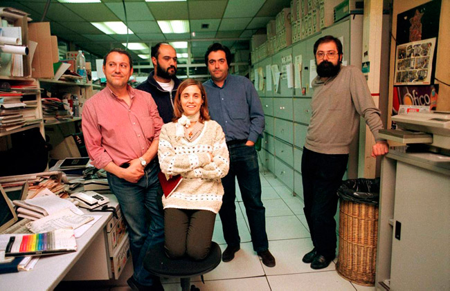 La sección de Cultura, con Ana Ustáriz en el centro. Fotografía: Mauricio Peña.