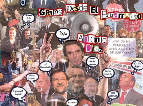 Portada del disco `Gritos desde el extrarradio´ de Antonio Díez Fernández.