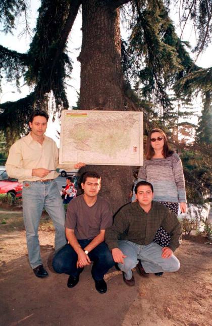 La sección de Comarcas: Juan Daniel, Carlos J. Domínguez, Antonia Reinares y J.J. Porras. Fotografía: Mauricio Peña.