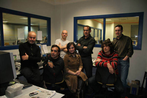 Sección de Fotografía e Infografía. Foto: Mauricio Peña.