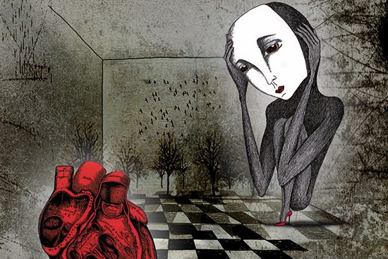 'Geek Love', ilustración de la serie 'Mr. Pain's ghosts'. ©Fotografía: José Linares.