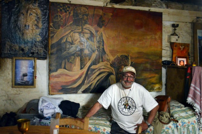 Tomás Martínez de Paz, hospitalero en Manjarín (Maragatería, León). Fotografía: Rebeca Fernández (astorgaredaccion.com).