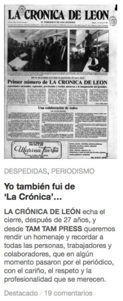 La Cronica cierre