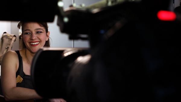 Cristina Calleja durante el rodaje de 'Corsarios'.