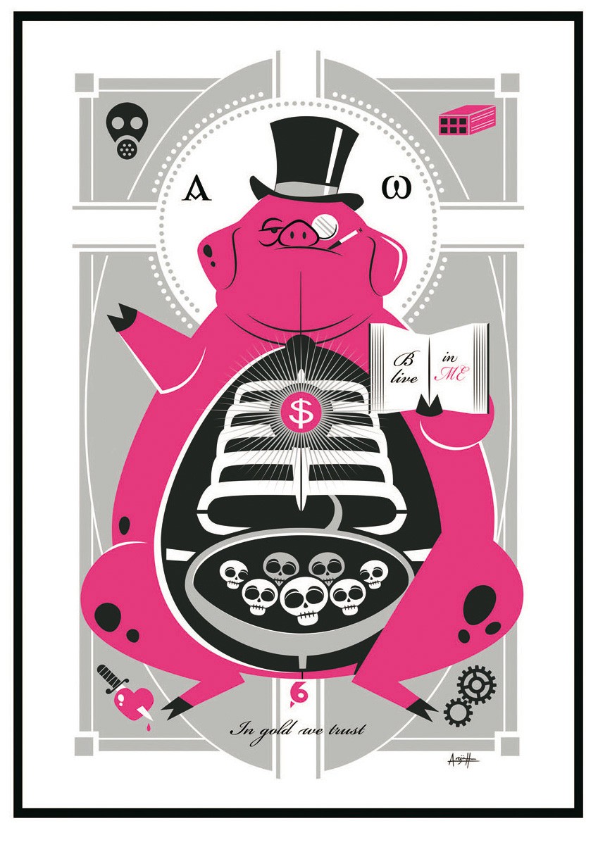 'In gold we trust', de Roberto Argüelles (Vigo). 