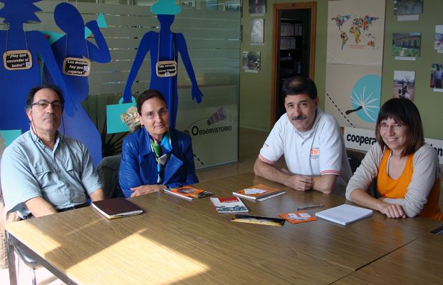 Miguel Ángel Pérez, María Calleja, Julio César Monge y Carmen Duce. Foto: L. Fraile.