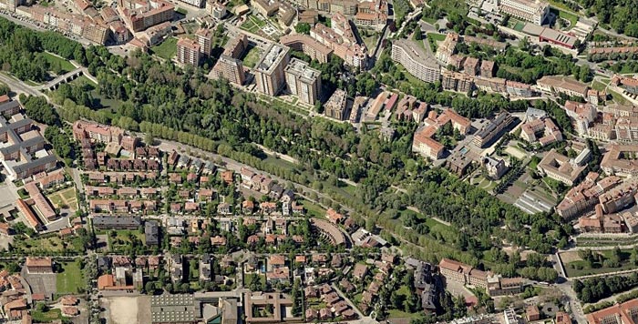 Paseo de la Isla. Vista Aérea / BingMaps.