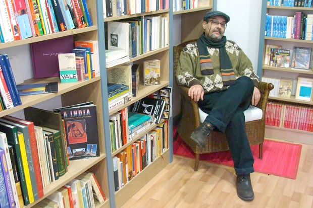 Antonio Carretero, encargado de la librería `La Delicia de Leer´. Foto: L. Fraile-