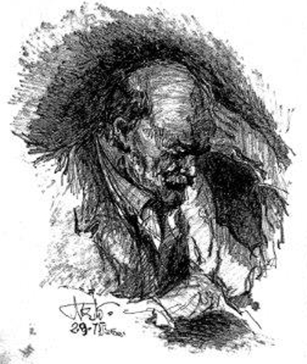 © Ilustración de Avelino Fierro realizada hace más de 40 años, a finales de la dictadura.