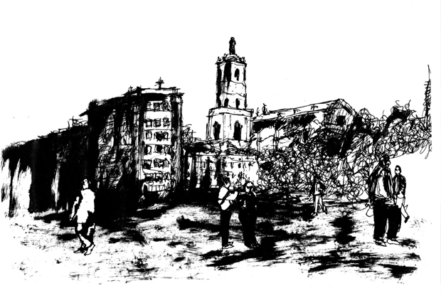 Ilustración de Ginés para el fanzine “Te amo, Valladolid; Te odio, Valladolor”.