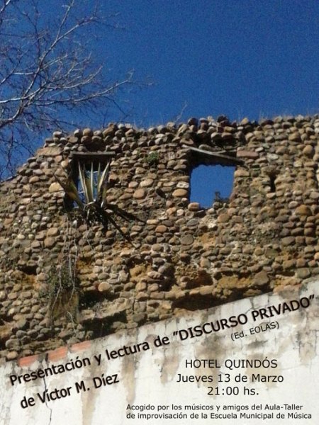 Cartel de la presentación.