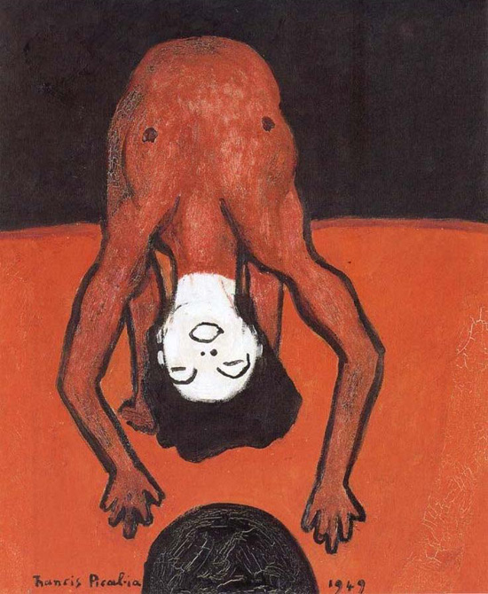Acrobatics (1949). Una pintura de Francis Picabia.