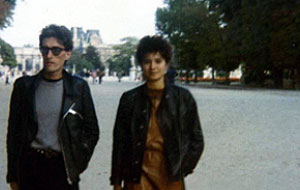 Lois Pereiro y su amiga Piedad Cabo en los años 80.