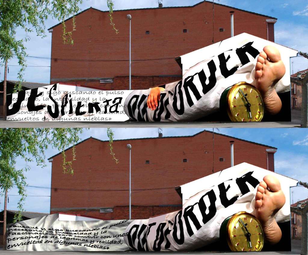 Imagen de las dos propuestas de mural. 