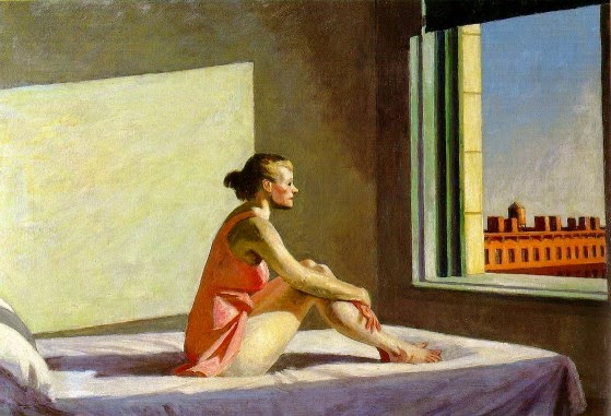 "Morning sun", una obra del pintor Edward Hopper. 