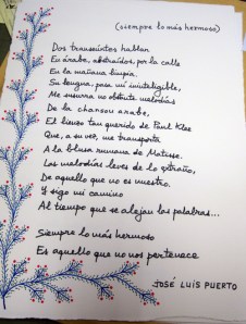 Poema de José Luis Puerto.