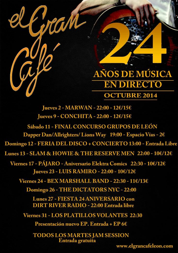 Varios son los grupos que actuarán este mes en El Gran Café