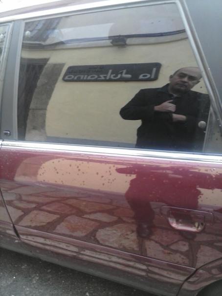 Reflejo de Víctor M. Díez. © Fotografía: María Murciego.