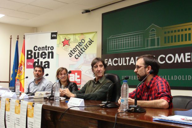 Víctor del Árbol, Noemí Sabugal, Benjamín Prado y Javier López Menacho. Foto: L. Fraile.