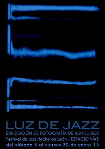 Cartel de la exposición Luz de Jazz.