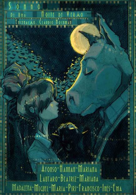 Cartel de la obra "Sueño de una noche de verano", de Shakespeare, diseñado por Juan Cavia.