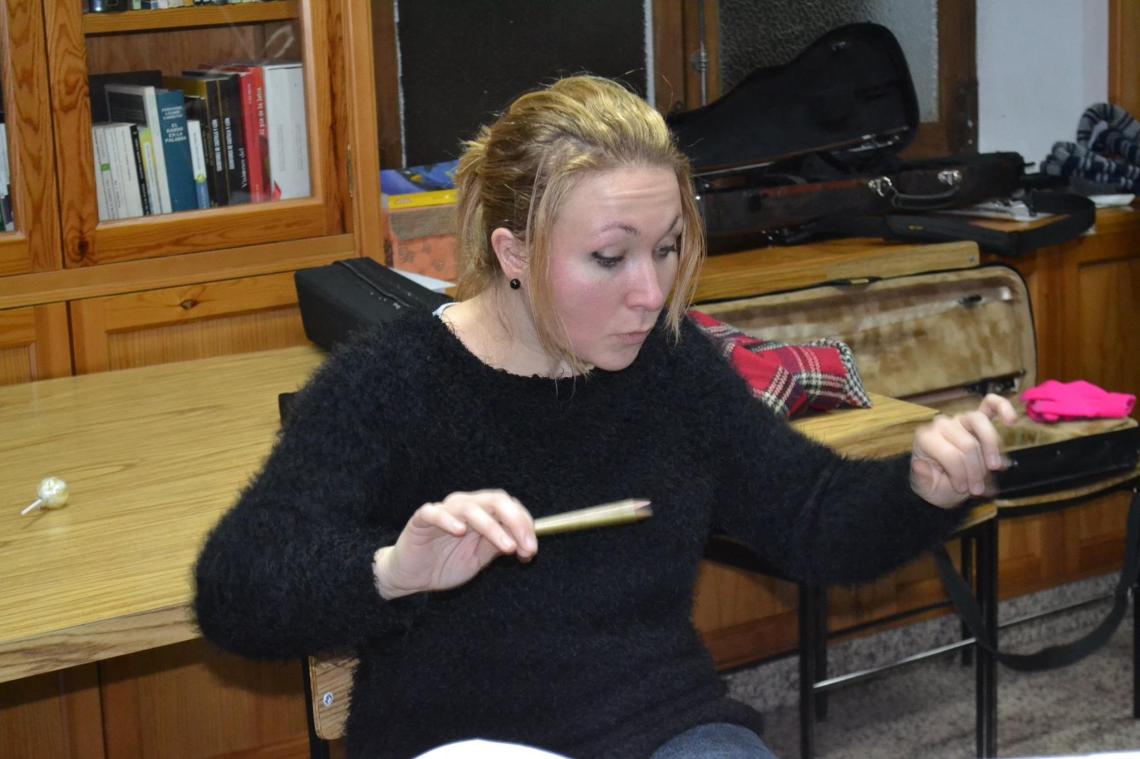 Georgina Sánchez prepara el concierto del 10 de enero en el Auditorio de León