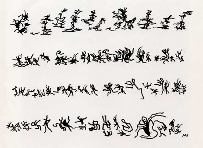Dibujos de Henri Michaux.