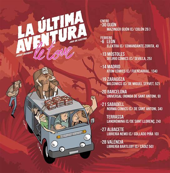 Cartel presentación "La última aventura" 