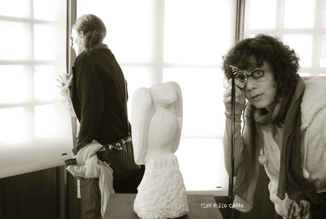 El ojo y la mirada de Tania Rusz, autora de Glaucoma. Fotografía: Eloy Rubio Carro