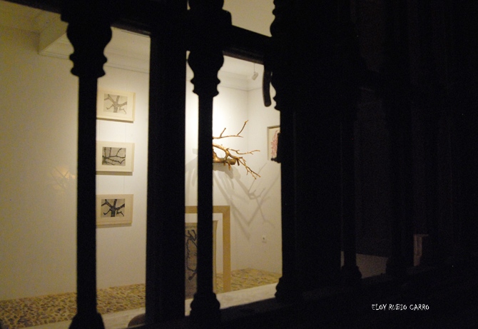 Imagen de la Casa Panero, con algunas de las piezas expuestas al fondo. © Fotografía: Eloy Rubio Carro.