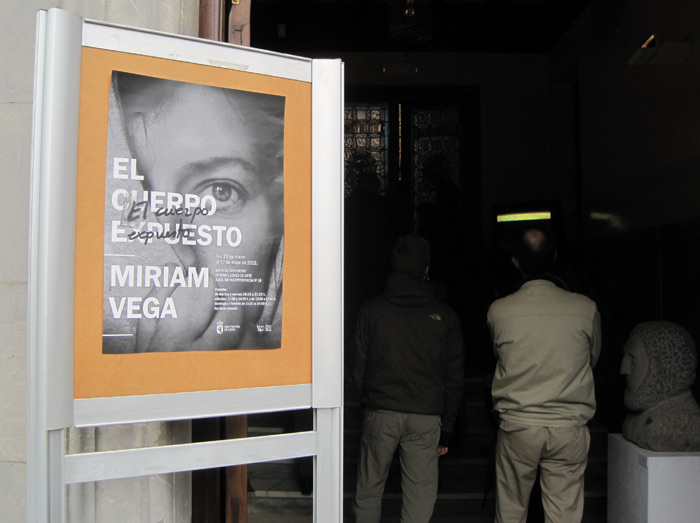 Entrada a la exposición en el CLA.