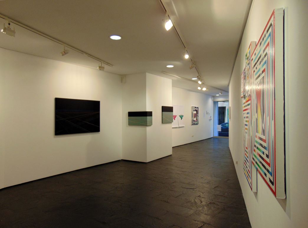 Vista exposición en Zink Espacio Emergente con Clara Isabel Arribas Cerezo y Felis Borges da Silva.