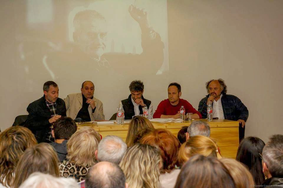 Luis Grau, Víctor M. Díez, José Ramón Vega, Héctor Escobar y Amando Casado durante la presentación del libro el pasado 21 de mayo en el Museo de León.