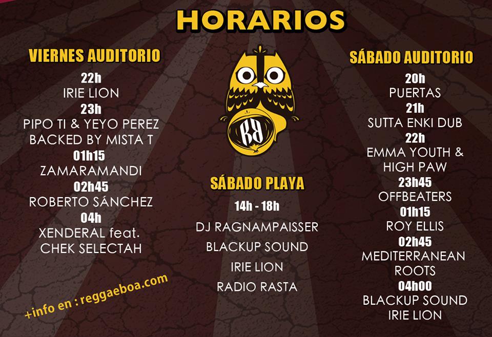 El cartel del Reggaeboa 2015.